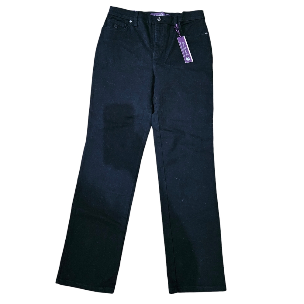 New Gloria Vanderbilt Amanda Womens‎ Black Jeans. SIZE 8